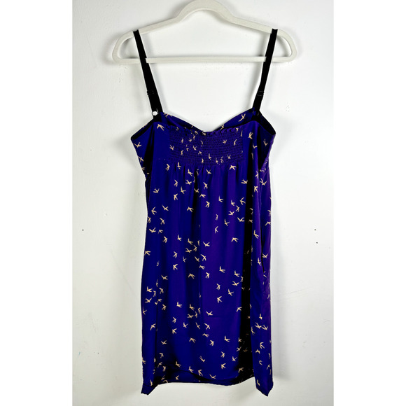 Yumi Kim Purple Silk Sweetheart Preppy Hipster Sparrow Sleeveless Mini Dress - Picture 8 of 12